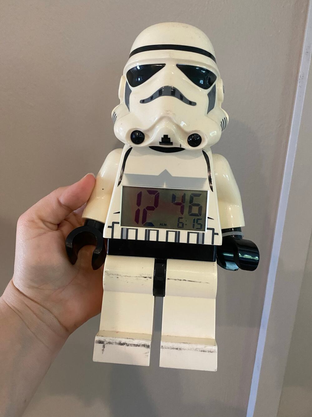 2010 LEGO Star Wars Mini Figure Storm Trooper Digital Alarm Clock